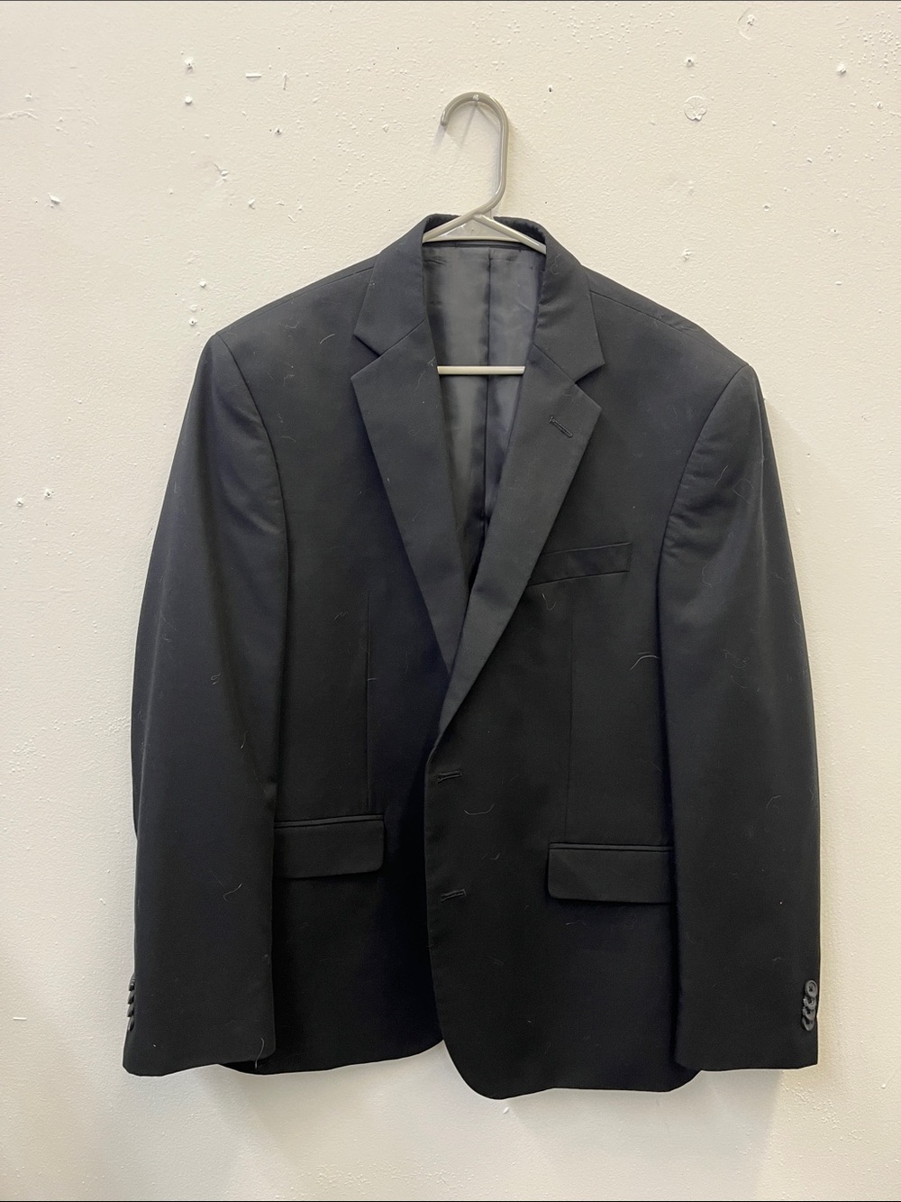 Kenneth Cole Black Two-Button Notch Lapel Suit Jacket